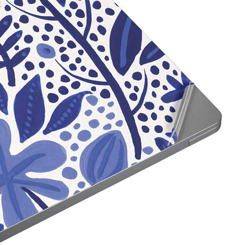 Cat Coq Blue Garden Universal Laptop 12in (9.8 x 6.8in) Skin